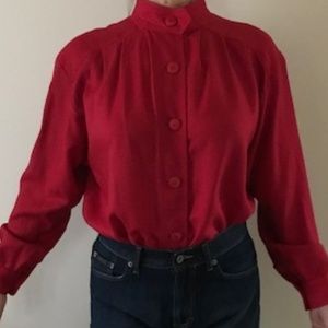Yves Saint Laurent blouse size 42, vintage 1980's